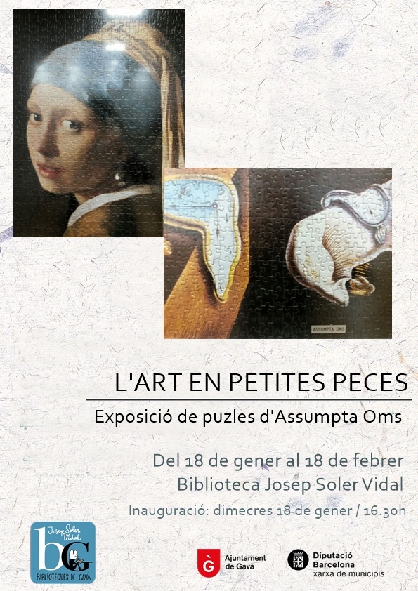 Cartel exposición puzles en Gavà
