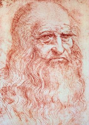 Autorretrato de Leonardo Da Vinci cuando era anciano. Puzzle de Ravensburger 1000 piezas