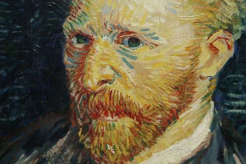 Autorretrato de Van Gogh de 1887 -- Una de las obras expuesta en la exposición 