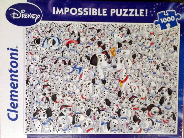 Puzzle colección imposible 1000 piezas 101 dálmatas de Clementoni