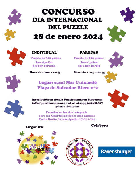 Concurso para el día internacional del puzzle.