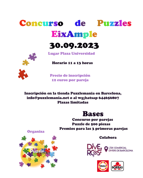 Concurso de puzzles Eixample