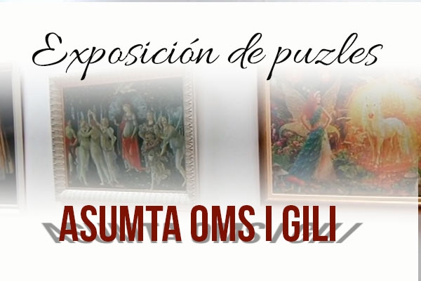Exposicion de rompecabezas de Assumpta Oms i Gili en Gavà