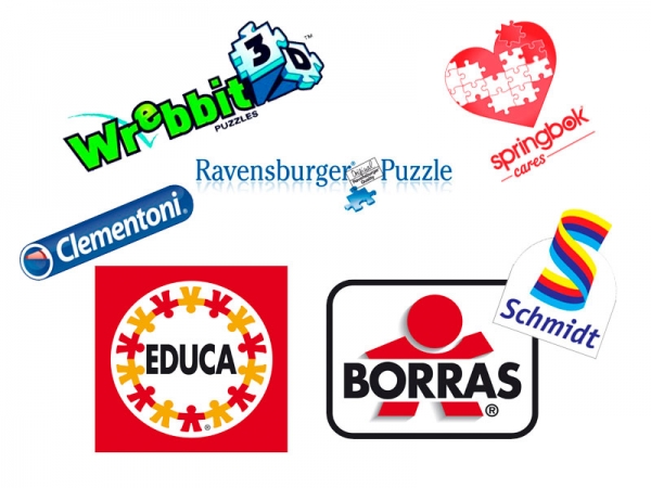 Algunas de las principales marcas de puzzles.