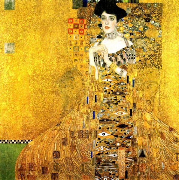 Cuadro de Gustav Klimt llamado Adele Bloch-Bauer I y cambiado su nombre por los nazis a La Dama de Oro. 