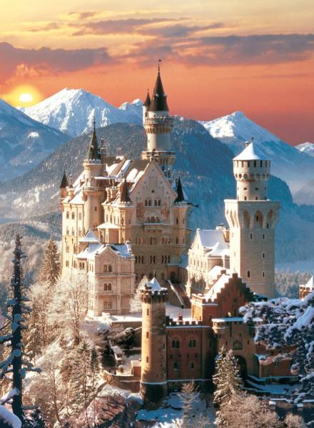 Puzzle Castillo de Neushwanstein - Alemania - de 1500 piezas - Marca Clementoni