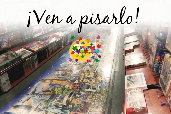 Ven a pisar el puzzle más grande del mundo a Puzzlemanía en Barcelona
