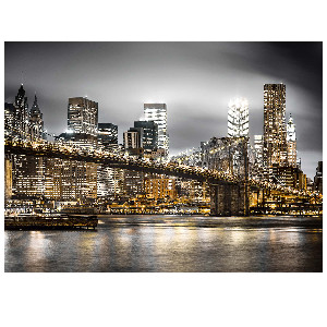 New York skyline blanco y negro