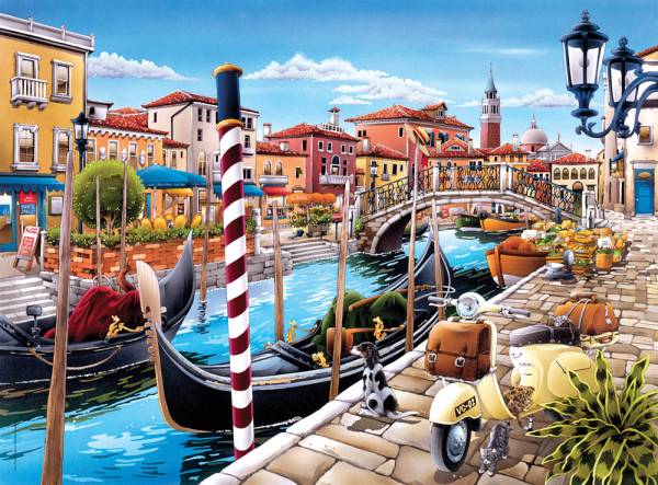 Puzzle lago veneciano de 500 piezas - Clementoni en Puzzlemania