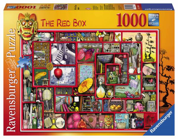 Puzzle: Caja Roja de Ravensburger 1000 piezas - Colin Thompson