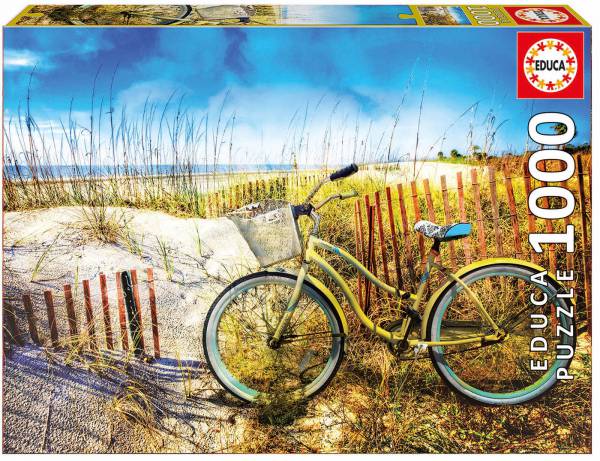Bicicleta en las dunas - 1000 piezas - Educa en Puzzlemania