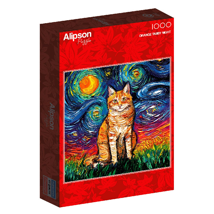 Gato estilo Vang Gogh ( Ref:  50043 )
