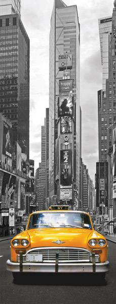 Taxi amarillo en New York - Rompecabezas panorámico vertical