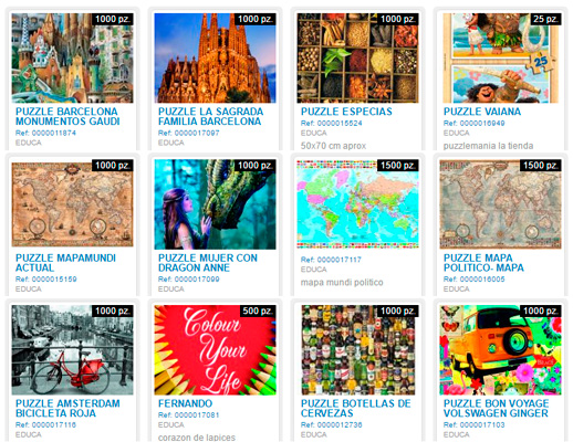 oferta puzzles educa