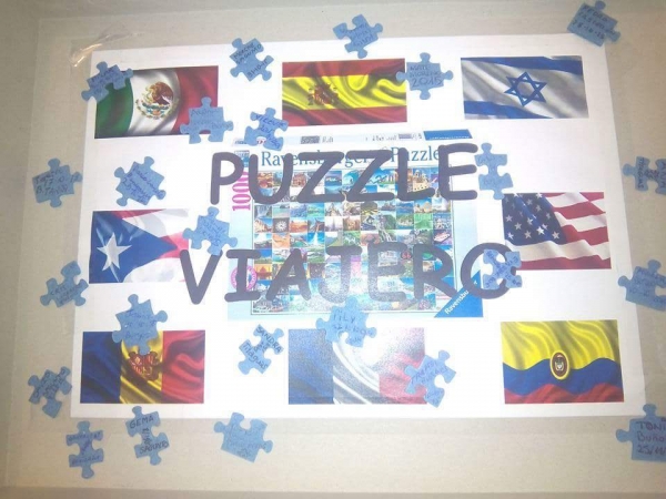 El puzzle viajero a punto de ser montado