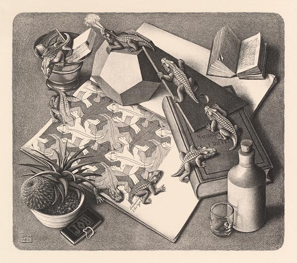 M.C. Escher --Reptiles- 1943 - www.mcescher.com