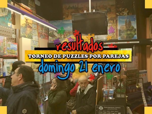 Torneo parejas - Puzzlemania Resultados 21enero