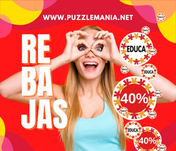 descuentos del 40% en los puzzles de educa de puzzlemania