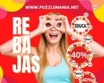descuentos del 40% en los puzzles de educa de puzzlemania