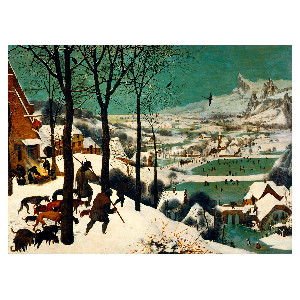 Cazadores en la nieve