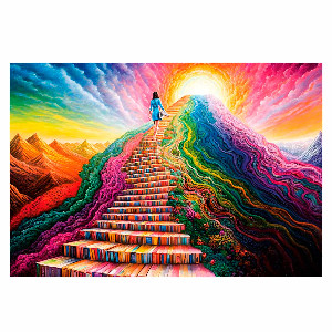 Escaleras de libros