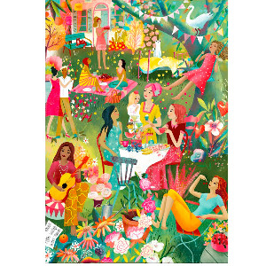 Fiesta de verano en el jardín