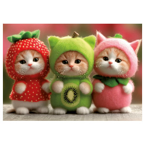 Gatitos frutales