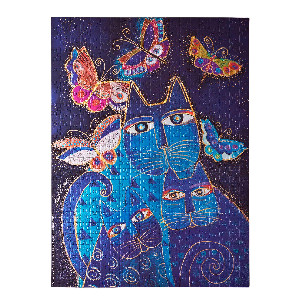 Gatos azules y mariposas