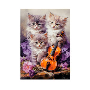 Gatos y violín