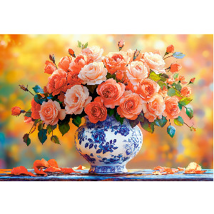 Jarrón con flores