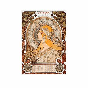 Alphonse Mucha - La Plume, 1896-97