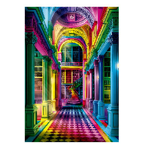 Palacio con libros