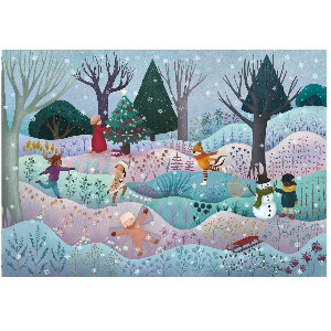 Bosque mágico en invierno