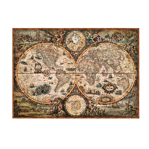 Mapa del mundo vintage
