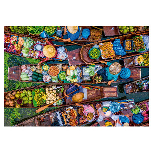 Mercado flotante oriental