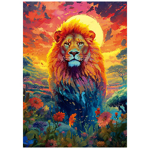 Mirada majestuosa de león