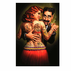 Mujer tatuada