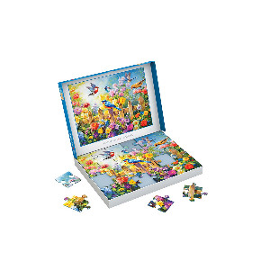 Pajaros con flores