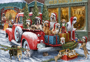 Perros navideños