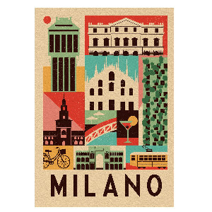 Postal Milán