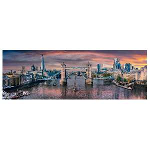 Panorámica de río Thames en Londres