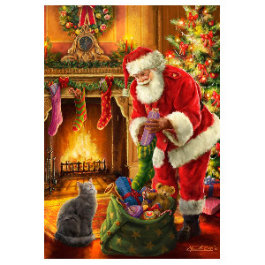 Santa Claus llegando