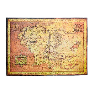 Mapa de la tierra media El señor de los anillos