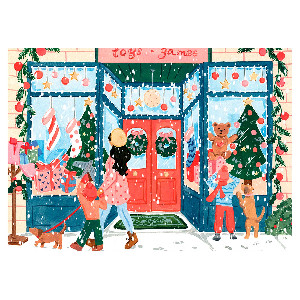 Tienda de juguetes navideños