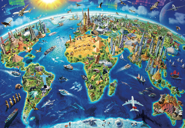 inalámbrico Punto Centro comercial Puzzle EDUCA: Puzzle de 2000 piezas Mapa mundo monumentos ( Ref: 0000017129 ) en Puzzlemania.net inalámbrico Punto Centro comercial Puzzle EDUCA: Puzzle de 2000 piezas Mapa mundo monumentos ( Ref: 0000017129 ) en Puzzlemania.net