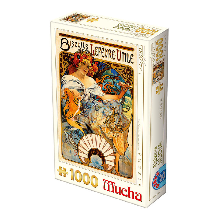 Biscuit Lefevre-Utile Alphonse Mucha ( Ref:  66930-04 )