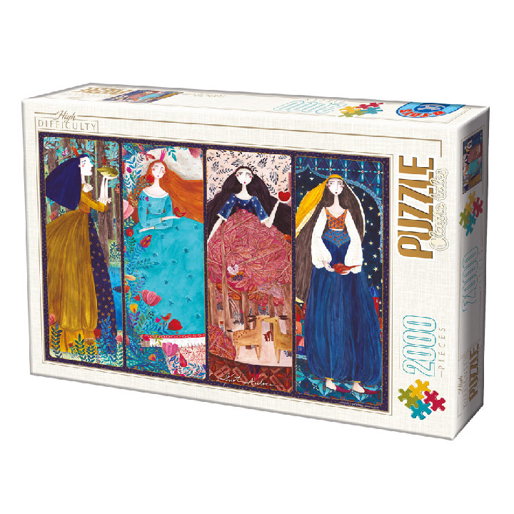 El Príncipe Rana, La Bella Durmiente, Blancanieves, Las mil ( Ref:  73680-01 )