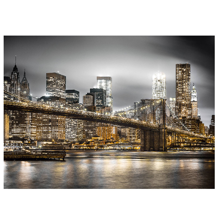 New York skyline blanco y negro ( Ref:  0000039366 )
