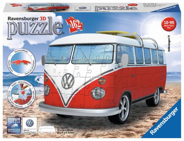 Puzzle furgoneta hippy 3D