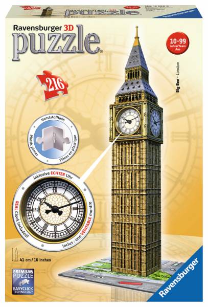 Big Ben en puzzle 3D con reloj que funciona